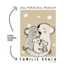 Familienposter Koala