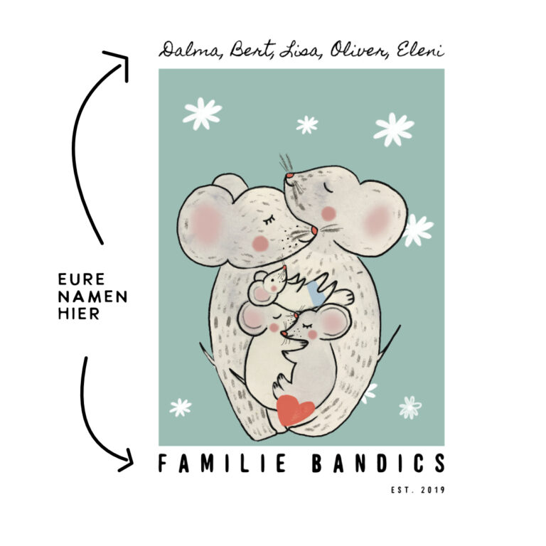 Familienposter Mäuse